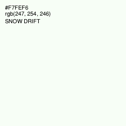 #F7FEF6 - Snow Drift Color Image